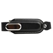 Leather USB Drive with Snap fastener and keyloop | https://www.bestnamebadges.com