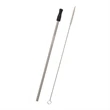 Stainless Steel Straw With Cleaning Brush | https://www.bestnamebadges.com