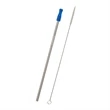 Stainless Steel Straw With Cleaning Brush | https://www.bestnamebadges.com