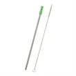 Stainless Steel Straw With Cleaning Brush | https://www.bestnamebadges.com
