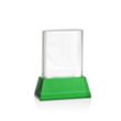 Merit VividPrint™ Award on Base - Green | https://www.bestnamebadges.com
