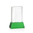 Merit VividPrint™ Award on Base - Green | https://www.bestnamebadges.com
