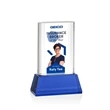 Merit VividPrint™ Award on Base - Blue | https://www.bestnamebadges.com