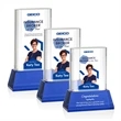 Merit VividPrint™ Award on Base - Blue | https://www.bestnamebadges.com
