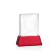 Merit VividPrint™ Award on Base - Red | https://www.bestnamebadges.com