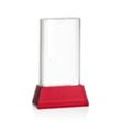 Merit VividPrint™ Award on Base - Red | https://www.bestnamebadges.com
