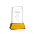 Merit Award on Base - Amber | https://www.bestnamebadges.com