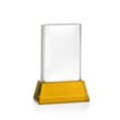 Merit Award on Base - Amber | https://www.bestnamebadges.com