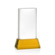 Merit Award on Base - Amber | https://www.bestnamebadges.com