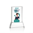 Merit VividPrint™ Award on Base - Clear | https://www.bestnamebadges.com