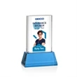 Merit VividPrint™ Award on Base - Sky Blue | https://www.bestnamebadges.com