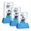 Merit VividPrint™ Award on Base - Sky Blue | https://www.bestnamebadges.com