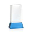 Merit VividPrint™ Award on Base - Sky Blue | https://www.bestnamebadges.com