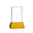 Merit VividPrint™ Award on Base - Amber | https://www.bestnamebadges.com