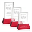 Merit Award on Base - Red | https://www.bestnamebadges.com