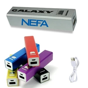 Aluminum 2000MAH Portable Power Banks | https://www.bestnamebadges.com