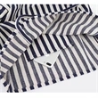 Large Striped Canvas Tote Bag | https://www.bestnamebadges.com