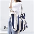 Large Striped Canvas Tote Bag | https://www.bestnamebadges.com