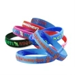 Embossed Printed Silicone Wristbands-A | https://www.bestnamebadges.com