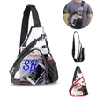 Clear Shoulder Crossbody Backpack | https://www.bestnamebadges.com
