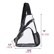 Clear Shoulder Crossbody Backpack | https://www.bestnamebadges.com