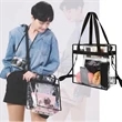 Clear Tote Bag With Zipper Closure | https://www.bestnamebadges.com