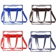 Clear Tote Bag With Zipper Closure | https://www.bestnamebadges.com