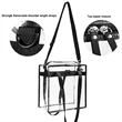 Clear Tote Bag With Zipper Closure | https://www.bestnamebadges.com