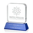 Flamborough Award on Base - Blue | https://www.bestnamebadges.com