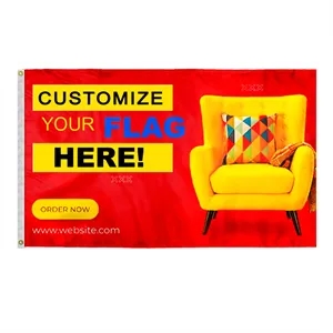 Custom Digital Print Flag 3' x 5' E-Poly | https://www.bestnamebadges.com