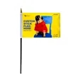 4" x 6" Custom Stick Flag - Digital Print | https://www.bestnamebadges.com