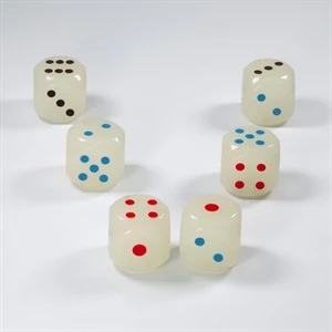 Rubber Glowing Dice Bouncy Ball