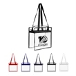 Stadium Clear Zipper Tote Bag | https://www.bestnamebadges.com