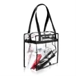 Stadium Clear Zipper Tote Bag | https://www.bestnamebadges.com