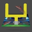 Pop-Ups! Football Mini Table Game + Coaster | https://www.bestnamebadges.com