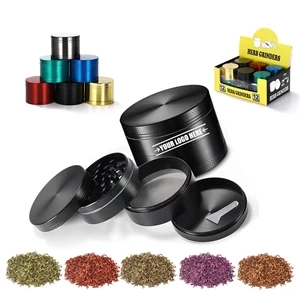 Aluminum 4-Layer Zinc Alloy Herb Grinder | https://www.bestnamebadges.com