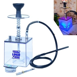 Acrylic Square Hookah Set With Silicone Hookah Bowl | https://www.bestnamebadges.com