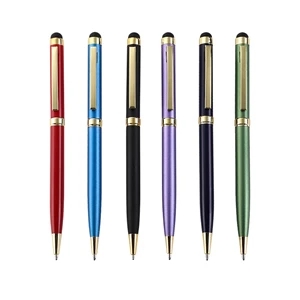 Aluminum Soft-Touch Pen w/ Stylus