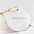 Custom Ceramic Round Ornament | https://www.bestnamebadges.com