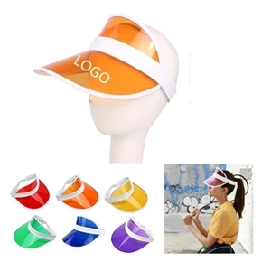 Hat Clear PVC Sun Visor Cap