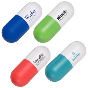 Capsule Stress Reliever | https://www.bestnamebadges.com