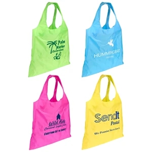 Spring Sling Polyester Folding Tote | https://www.bestnamebadges.com