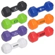 Dumbbell Stress Reliever | https://www.bestnamebadges.com