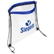 Clear Vinyl Bag with Drawstring | https://www.bestnamebadges.com