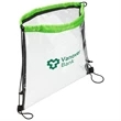 Clear Vinyl Bag with Drawstring | https://www.bestnamebadges.com