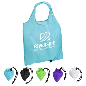 Bazaar RPET Folding Reusable Tote Bag | https://www.bestnamebadges.com