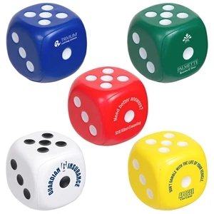 Dice Stress Reliever | https://www.bestnamebadges.com