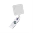 Transparent Square Badge Reel w/ Belt Clip | https://www.bestnamebadges.com