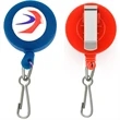 Retractable Round Badge Reel Holder w/ J-Hook & Belt Clip | https://www.bestnamebadges.com