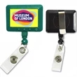 Jumbo Rectangle Custom Badge Reels w/ Belt Clip backing | https://www.bestnamebadges.com